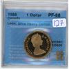 Image 1 : 1988, CCCS Graded Canadian 1 dollar loonie coin - PF-68