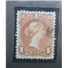Image 2 : Canada 22 queen victoria VF used large queen issue superb 1868 year