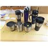 Image 1 : 2 thermos cups, water bottles and insulated coffee travel mugs