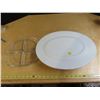 Image 1 : Vintage italian glass divided dish & large oval shape cookware serving dish