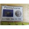 Image 2 : 1787, 2nd state pennsylvania quarter dollar