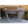 Image 1 : sewing machine desk with sewing machine and supplies - 33.5"x18"x32"