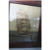 Image 3 : 2 vintage ship pictures in frames