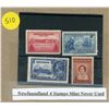 Image 1 : newfoundland 4 stamps mint never used