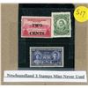 Image 1 : newfoundland 3 stamps mint never used