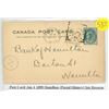 Image 1 : post card jan 4 1899 hamilton postal history on back