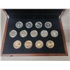 Lot of 13 Canadian Specimen & Proof Silver Dollars. Includes 1974 Winnipeg, 1975 Calgary, 1976 Libra