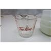 Image 2 : Fire-King milk glass bowls and measuring cup