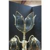 Image 3 : vintage glass flower lamp