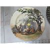 Image 2 : a 1930's beautiful very rare collectible gypries english old scenes plate and antique smoke carninal
