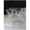 Image 2 : Vintage heavy lead crystal wine glasses ( set of 8 )