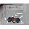 Image 4 : 2pks of US pennies - 1x 1915 US lincoln penny & 4 US Indian Head pennies