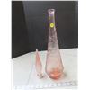 Image 2 : Vintage empoli apricot pink genie bottle decanter with stopper (23")