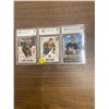 Image 1 : 3 Graded Hockey Cards 2x Connor McDavid and Sidney Crosby
