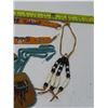 Image 5 : set of beaded vintage native american sash , necklaces