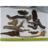 Image 1 : lot of misc drift wood pinecones