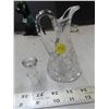 Image 2 : Antique crystal hand cut ot clear 6" pitcher