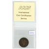 Image 3 : 1859 ICCS Graded. Canadian large 1 cent penny coin - G6