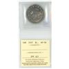 Image 2 : 1937 ICCS Graded, Canadian voyageur silver dollar - AU58