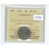 Image 1 : 1923 ICCS Graded, Canadian 5 cent nickel coin - VF20