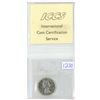 Image 3 : 1953 ICCS Graded, Canadian 25 cent silver coin - MS62