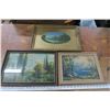 Image 1 : lot of 3 framed pictures
