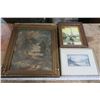 Image 1 : lot of 3 framed pictures