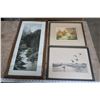 Image 1 : lot of 3 framed pictures