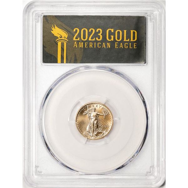 2023 $5 American Gold Eagle Coin PCGS MS70 First Day of Issue