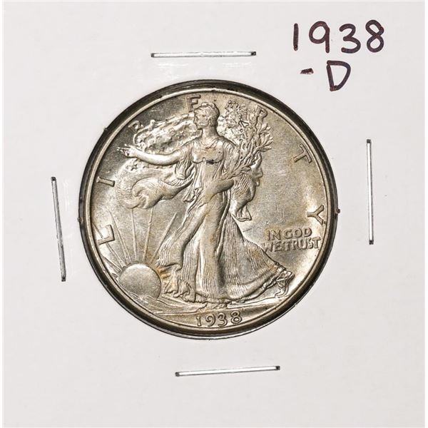1938-D Walking Liberty Half Dollar Coin