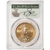 Image 1 : 2021 Type 1 $50 American Gold Eagle Coin PCGS MS70 FDOI Cleveland Signature