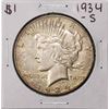 Image 1 : 1934-S $1 Peace Silver Dollar Coin
