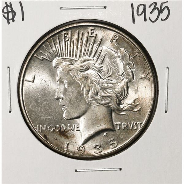 1935 $1 Peace Silver Dollar Coin