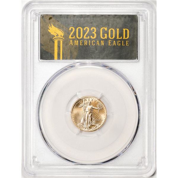 2023 $5 American Gold Eagle Coin PCGS MS70 First Day of Issue