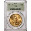 Image 1 : 1914-S $20 St. Gaudens Double Eagle Gold Coin PCGS MS62 Old Green Holder