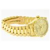 Image 5 : Rolex Mens 18K Yellow Gold Champagne Diamond Day Date President Wristwatch