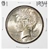Image 1 : 1934 $1 Peace Silver Dollar Coin
