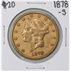 Image 1 : 1878-S $20 Liberty Head Double Eagle Gold Coin