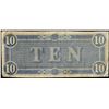 Image 2 : 1864 $10 Confederate States of America Note