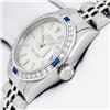 Image 9 : Rolex Ladies Stainless Steel Silver Index Sapphire and Diamond Datejust Wristwatch