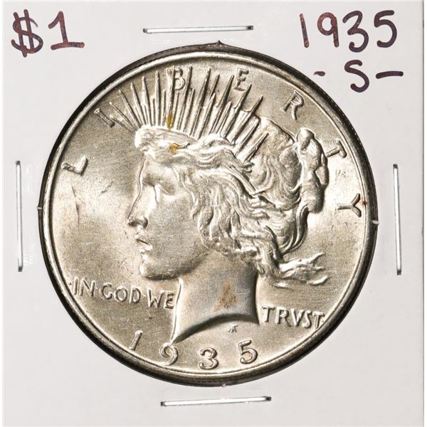 1935-S $1 Peace Silver Dollar Coin