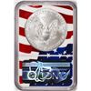 Image 2 : 2021(S) Type 1 $1 American Silver Eagle Coin NGC MS70 ER San Francisco Flag Core