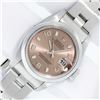 Image 2 : Rolex Ladies Stainless Steel Salmon Arabic Datejust Wristwatch