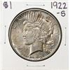 Image 1 : 1922-S $1 Peace Silver Dollar Coin