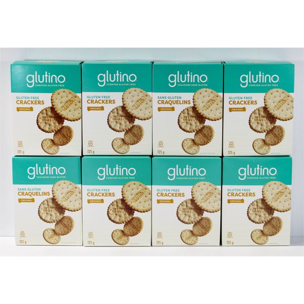 8 BXS GLUTINO ORIGINAL GLUTEN FREE CRACKERS