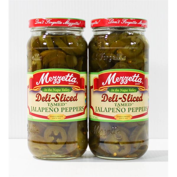 2 DELI-SLICED MEZZETTA JALAPENO PEPPERS