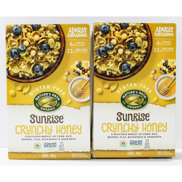 2 BXS SUNRISE CRUNCHY HONEY CEREAL