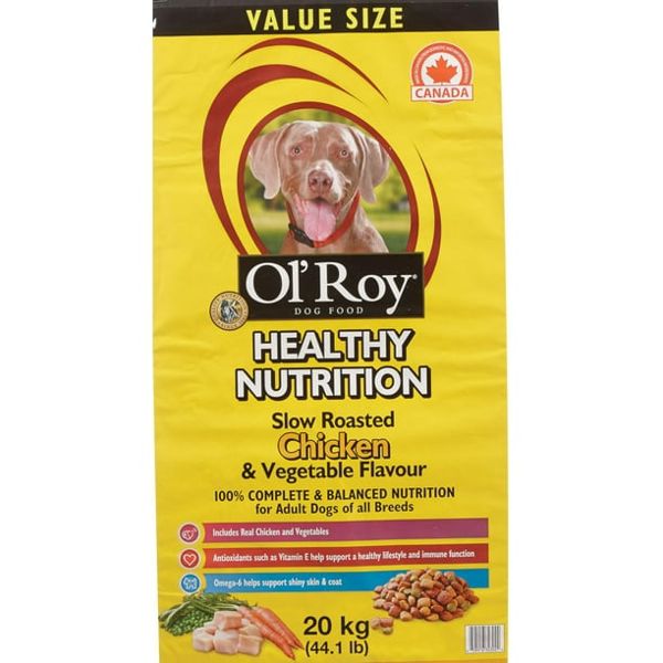 OL ROY HEALTHY NUTRITION W/ CHICKEN 20KG DOG FOOD