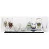 Image 1 : LOT OF SHOT GLASSES INCLUDES ED HARDY GLASSES AND