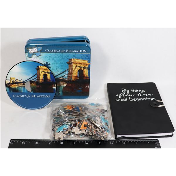 250PCS PUZZLE W/ CLASSICS MUSIC CD SOLD W/ NOTEBOOK